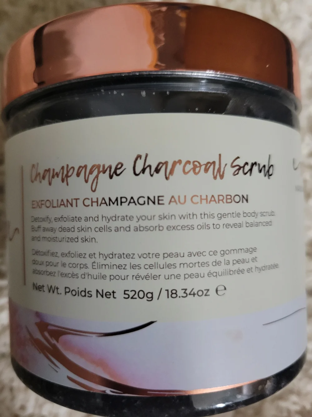 Manna Kadar Rose Gold Champagne Body Exfoliant Scrub